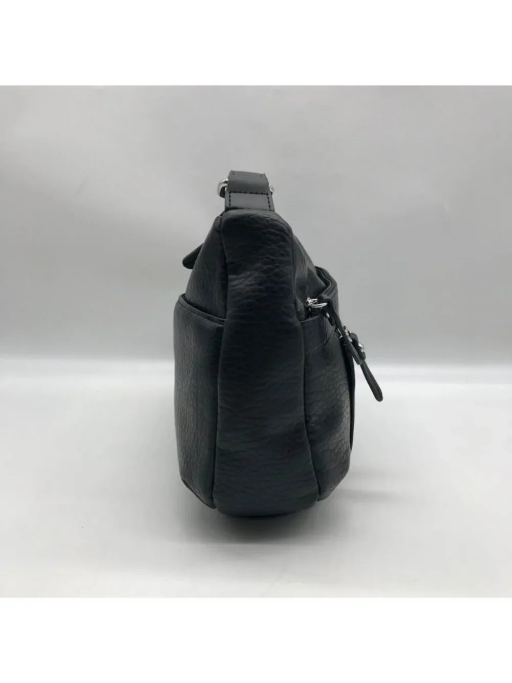 Giani Bernini Black Faux Leather Hobo Bag